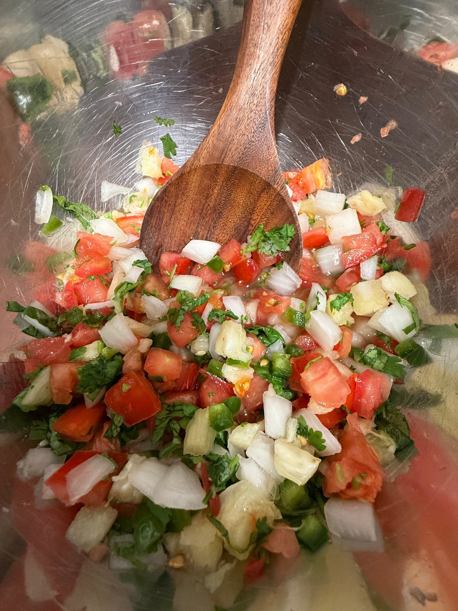 The founder's pineapple pico de gallo, made with kiawe-smoked Hawaiian pineapple and jalapeno